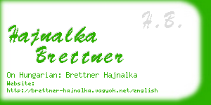 hajnalka brettner business card